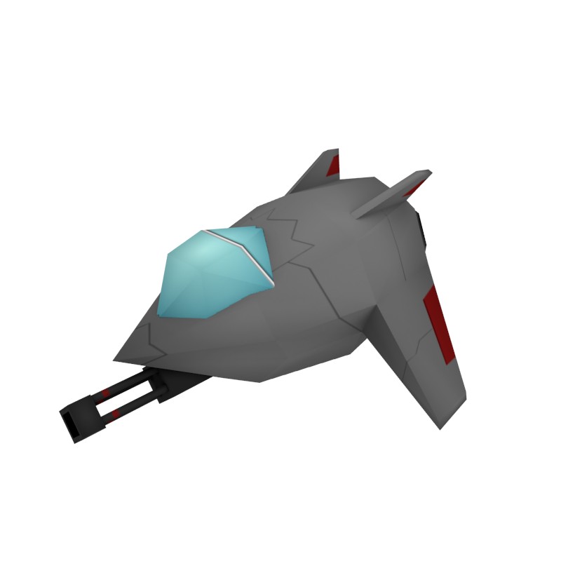 Stylized LowPoly Jet preview image 1